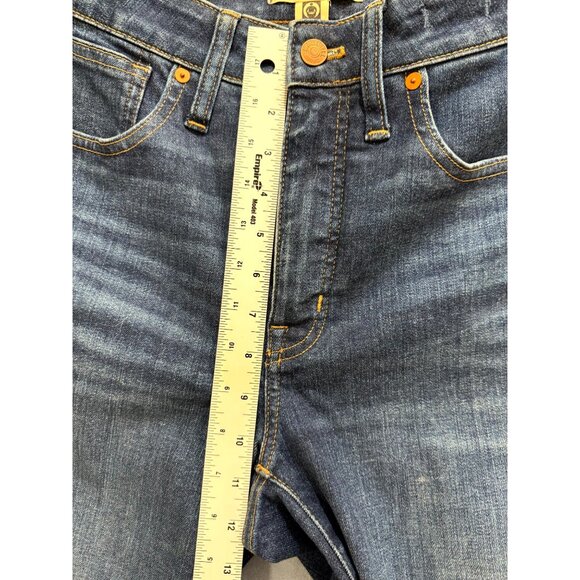 Madewell Curvy High Rise Skinny Jeans Denim Stretch Cotton Women Blue Size 28T - Picture 7 of 11